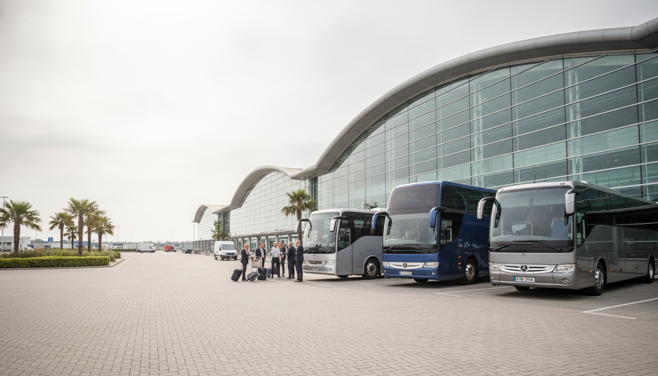 Planning Your Group Tour Departure from Stansted: A Coach Service Guide — executive coach meeting a group at Stansted Airport