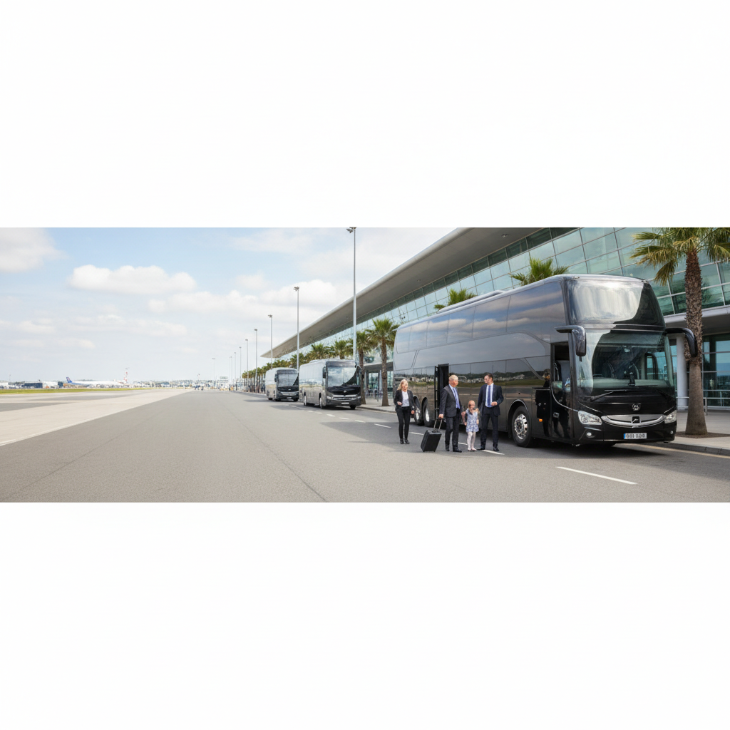 Group Types We Serve | Stansted — executive coach meeting a group at Stansted Airport
